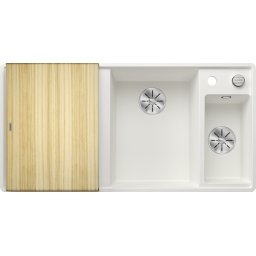 Chiuveta bucatarie granit BLANCO AXIA III 6 S cuva dreapta,cu tocator+scurgator inox