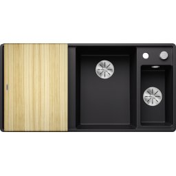Chiuveta bucatarie granit BLANCO AXIA III 6 S cuva dreapta,cu tocator+scurgator inox