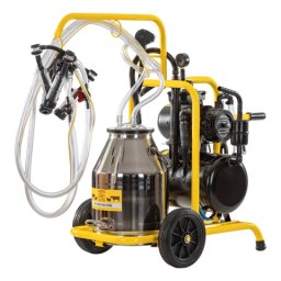 Aparat de muls capre, 2 posturi, 1 bidon inox de 30 litri