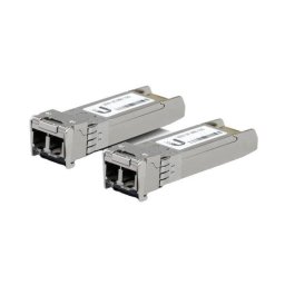 Set 2 module optice SFP+, Ubiquiti, UACC-OM-MM-1G-D-2, Argintiu