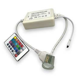 CONTROLLER NEON FLEX RGB 14X23MM 720W 220V TELECOMANDA IR 12MM PIN