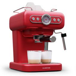 Klarstein Mașină Espresso Espressionata Evo, 950 W, 19 Bar, 1,2 L, 2 cești (TK8-EsprEvoCof-Rot)