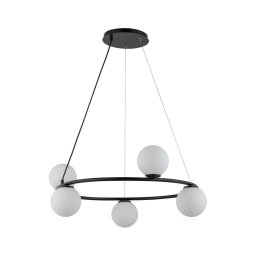 Lustră pe cablu GAMA 5xG9/12W/230V negru
