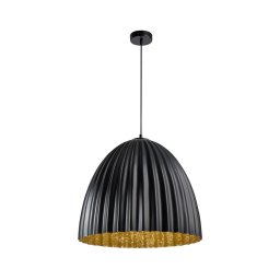 Lustră pe cablu TELMA 1xE27/60W/230V d. 70 cm negru/auriu