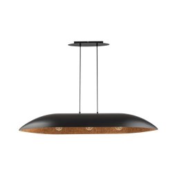 Lustră pe cablu GONDOLA 3xE27/60W/230V negru/cupru