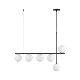 Lustră pe cablu SILIA 6xG9/12W/230V negru