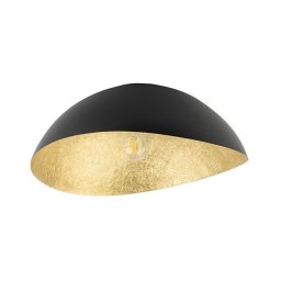 Lustră aplicată SOLARIS 1xE27/60W/230V negru/auriu