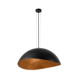 Lustră pe cablu SOLARIS 1xE27/60W/230V negru/cupru