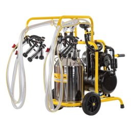 Aparat de muls capre, 4 posturi, 1 bidon inox de 40 litri