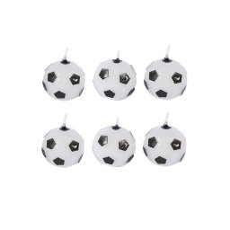 Set 6 lumanari tort minge 2 cm