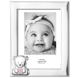 Rama Foto Argint Bebelusi 13x18 cm Roz