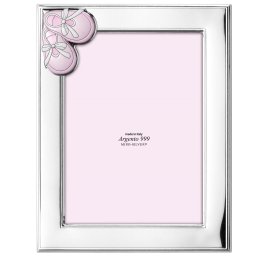Rama Foto Argint Bebelusi Botosei 09x13 cm Roz