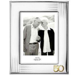 Rama Foto Argint 50 Ani Casatorie Happiness 13x18 cm
