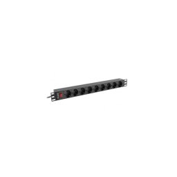 Priza rack PDU 9 porturi 19 inch, 1U cu intrerupator