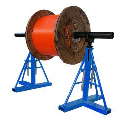 Derulator tambur 3 tone albastru fix