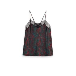 SCOTCH & SODA Top Camisole With Lace Trim 174876 SC6667 snake