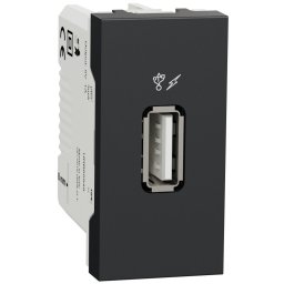 Priza incarcare USB 1A 1m tip A Schneider Noua Unica NU342854