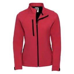 Jachetă roșie Soft Shell Russell pentru femei