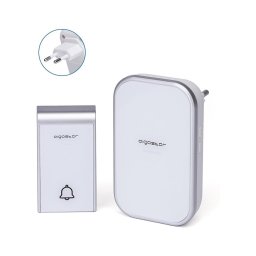 Aigostar - Sonerie fără fir de priză 230V, IP44, albă