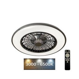 Plafonieră LED cu ventilator OPAL LED/48W/230V + telecomandă