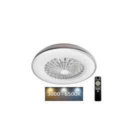 Plafonieră LED cu ventilator OPAL LED/48W/230V + telecomandă