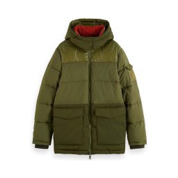 SCOTCH & SODA Geacă Mid Length Fabric Mix Puffa 174395 SC0115 army