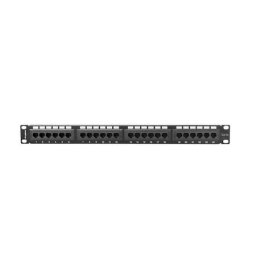 LANBERG Patch panel 24 Port 1U Cat.5e black PPU5-1024-B