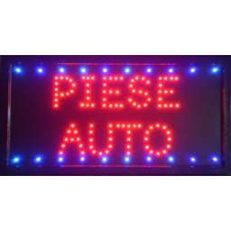 Reclama LED - PIESE AUTO - de interior, 48 x 25 cm