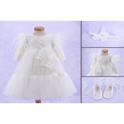 Set botez 3 piese Winter butterfly