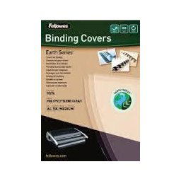 Binding cover (leather pattern) DELTA A4 FSC 5370104, 100 buc, alb