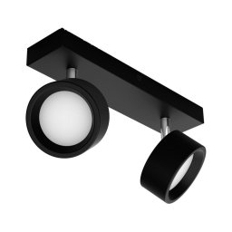 Spot LED BRACIA 2xLED/5,5W/230V negru Philips