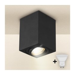 Spot MIA 1xGU10/30W/230V 100x80 mm negru BRILAGI
