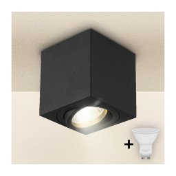 Spot MIA 1xGU10/30W/230V 84x80 mm negru BRILAGI