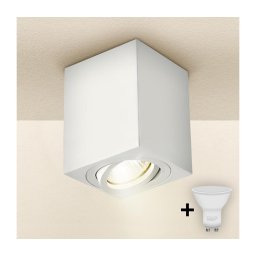 Spot MIA 1xGU10/30W/230V 100x80 mm alb BRILAGI