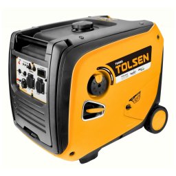 Generator curent electric inverter Tolsen 79988, 4000 W cu stabilizator de tensiune digital, benzina, autonomie 8 h,