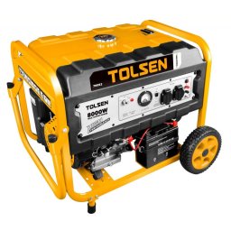 Generator curent electric Tolsen High Performance 79993, 8000 W cu stabilizator de tensiune, benzina, autonomie 9 h,