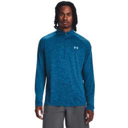 Under Armour Tricou pentru bărbați Tech 2.0 1/2 Zip Blue S