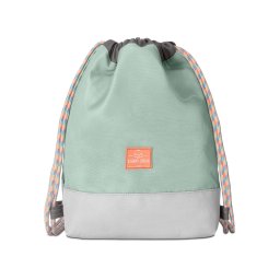 Johnny Urban Ghiozdan sac 'Nino' gri / verde mentă / portocaliu