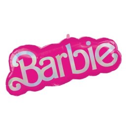 Balon folie roz Barbie 32 x 68 cm