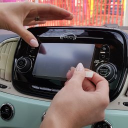 Fiat 500 2017+ Folie de Protectie pentru Navigatie - HD-Premium FoliaTa