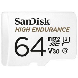 Card de memorie Sandisk High Endurance Video microSDHC, 64 GB, Clasa 10, U3, Adaptor microSD