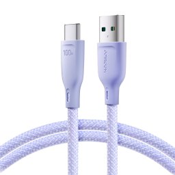 Multi-Color Series SA34-AC6 USB-A / USB-C Cable 100W Fast Transfer 1m - Purple