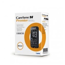 CareSens N Premier glucometru + 10 ace, testare rapida si precisa, ecran luminos, bluetooth, nu necesita codare