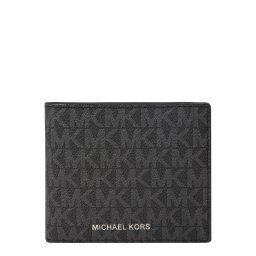 Michael Kors Portofel 'Billfold W' gri metalic / negru