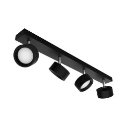 Spot LED BRACIA 4xLED/5,5W/230V negru Philips