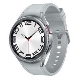 Smartwatch Samsung Watch 6 Classic SM-R965 4G LTE, ecran AMOLED 1.47", 2GB RAM, 16GB Flash, Bluetooth 5.3, Carcasa Otel, 47mm, Waterproof 5ATM, Argintiu