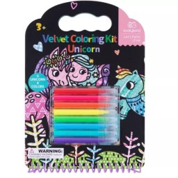 Tookyland: set de colorat catifelat, 6 piese - unicorn