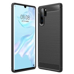 Husa Husa pentru Huawei P30 Pro / P30 Pro New Edition - Techsuit Carbon Silicone - Black
