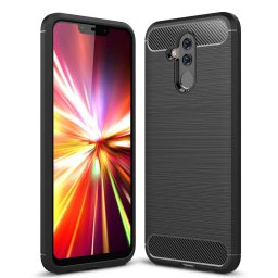 Husa Husa pentru Huawei Mate 20 Lite - Techsuit Carbon Silicone - Black