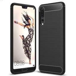 Husa Husa pentru Huawei P20 Pro - Techsuit Carbon Silicone - Black